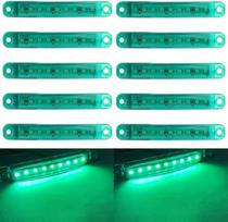 LED Side Marker Light Truck Side Light Truck Side Marker Indicator, 10 LED Track žalia