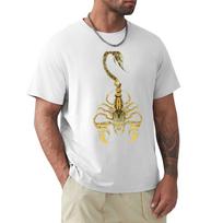 golden scorpion TShirt Personalized tshirt Luxury man mens white t shirts S