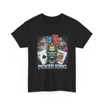 Poker King T-Shirt | Playing Cards, Poker Chips, Casino Art, Cool Gambler Shirt S