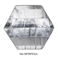 Hexagonal Self-Inflating Camping Tent with Sun Protection - Portable and Foldable Full Set Multiplayer šešiakampio drėgmės nepraleidžiančio kilimėlio spalva