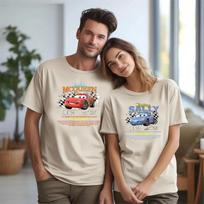 Lightning McQueen & Sally Matching Shirt, Disney Cars Movie, Vintage Couple Tee 2XL