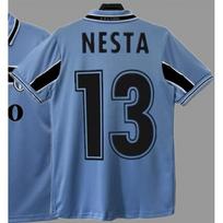Lazio Retro Jerseys Football Uniforms Classic Nostalgic Replica Nedved Nesta Belon Long Short Sleeves XL