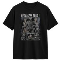 Metal Gear Solid Game MGS Gaming  Men's T Shirts  Humor Tees Short Sleeve Round Neck T-Shirts Pure Cotton Plus Size Tops S įvairiaspalvis