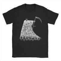 Creative GRIM REAPER Radioheads T-Shirts Men Crew Neck 100% Cotton T Shirt  Short Sleeve Tee Shirt Plus Size Clothes S įvairiaspalvis