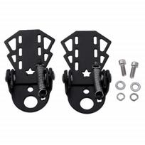 1Pair Bicycle Pedal Rear Seat Pedal Heavy Duty Mountain Bike Universal Foldable Rear Wheel Stand Non-Slip Folding Footboard