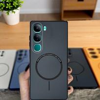 For Vivo V40 SE 80W Case Vivo V40 lite 4G 5G IDN Phone Case vivo Y200 4G Y300 5G Cover Color magnetic hard Silicone back cover vivo V40 se 80W