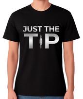 Darts Just The Tip T-Shirt Funny Adult Humour Top Joke Graphic Tee S įvairiaspalvis