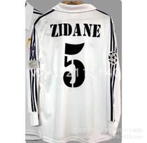 Vintage jersey football uniform classic nostalgic replica jersey match Manchester United, Real Madrid Barca France long sleeve jersey S