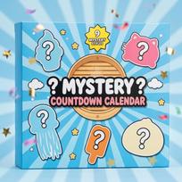 Mystery Countdown Calendar Storage Box Dual Purpose Decorative Gift Packaging Box with Nine Mystery Styles for Organization and Display One Size