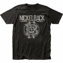 Nickelback Logo Black Short Sleeve Funny Vintage Unisex T-Shirt S įvairiaspalvis