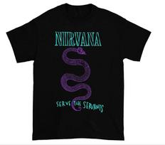 Nirvana Serve The Servants T-Shirt New Black Tee Unisex T-Shirt S įvairiaspalvis