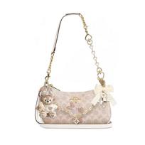 COACH shoulder bag [Customized bag] Teri 24 classic presbyopic Logo zipper closure, pendant, scarf, bow, printing Light as smoke basic style balta