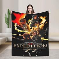 Expedition 33  Clair Obscur  Francois Lawn Super Warm Blanket Plush Throw Blanket Print Bedroom Flannel Bedspread Sofa Bed Cover 75x90cm