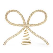 Durable Metal Festival Tree Toppers Decorative Bowknot For Year Round Mantels Doorway Seasonal Arrangements rožinio aukso spalvos
