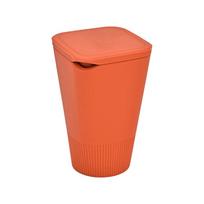 Odor-Proof Car Trash Can Silicone Material Trash Container Reusable In-Car Trash Bin  All Cars oranžinė