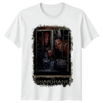 Pabėgimas iš Šoušenko (1994 m) Filmo plakato įkvėpti unisex marškinėliai Retro marškinėliai S įvairiaspalvis