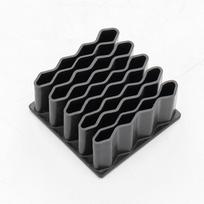 Durable 1PC Brush and Pen Desktop Organizer with Unique Wavy Design for Art Supplies juoda