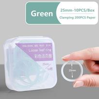 DIY Binder Ring Creative 15/20/25mm Plastic Loose-leaf Book Hoops Multi-Function Loose Leaf Paper Fixing Clip School Office