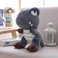 Internet Celebrities with The Same Dinosaur Tyrannosaurus Rex Plush Toy Dinosaur Doll Cute Little Dinosaur Doll Birthday Gift Doll 35cm pilka spalva