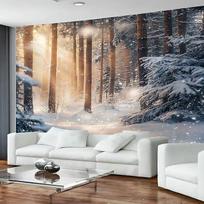 Tapestry winter forest sun snowy landscape 75x100 juoda