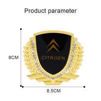 Car Window Rear Fender Emblem Sticker Decoration for Citroen C3 C2 C4L C4 C-ELYSEE Picasso Sega Aircross Berlingo Xsara Styling