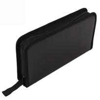 Portable For VCD DVD CD Storage Case Binder Carry Pouch Faux Leather Carry Bag Disc Wallet Organizer Box šviesiai pilka spalva