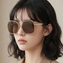 MaxMara Sunglasses MM0059D 72E Brown Oversized Horn-rimmed