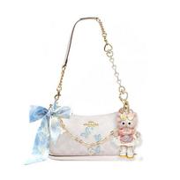 COACH shoulder bag [Customized bag] Teri 25 brand micro-label detachable strap bow silk scarf extension chain printed Jingliu Nian Basic Model balta