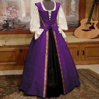 Helovino kostiumas Retro Cosplay suknelė S violetinė