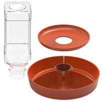 Space Saving Multifunctional Food Feeder With Visible Water Level For Turtles Lizards Tortoises Amphibians S oranžinė