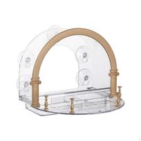 Bird Feeder Cage Garden Decor with Strong Suction Cups Watching for Cats House