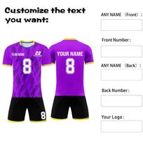 Custom Soccer Jersey Set Personalized Team Uniforms with and Number Quick Dry Sportswear for Men and Youth L