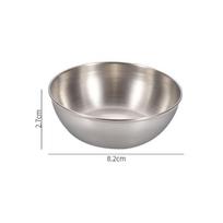Stainless Steel Sauce Dish Seasoning Dish Hot Pot Dipping Bowl Small Food Sauce Cup Sushi Vinegar Soy Saucer Appetizer Tray sidabras