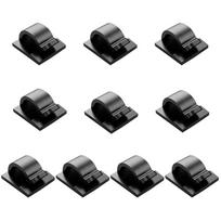 10pc Self-adhesive Cable Holder Fixer Clips Clamp Management Adhesive Ornament Hooks Rope Holders for Hanging Christmas Lights
