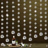 8pcs Mirror Ball Decor Set, Creative Disco Glass Balls for Wall Decoration, Suitable for Valentine's Day Wedding Party Birthday