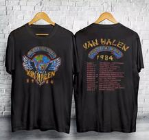 1984 m. Van Halen pasaulinio turo marškinėliai Dydis S - 5XL 2XL