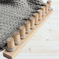 Blanket Chunky Loom Hand Knit Board Home Decor Sturdy Wooden Frame Weaving for Shawl DIY Throws 1Pc