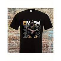 Men's Eminem Printed Hip Hop T-Shirt - Cotton, Short Sleeve Crew Neck Casual Shirt for Concerts, Festivals and Everyday Wear S
