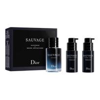 Dior Dovanų rinkiniai Sauvage Eau de Parfum ir Odos priežiūra vyrams Perfume 60ml+ Cleanser 45ml+Serum 45ml