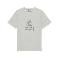 New Balance T Shirt Unisex Heather Gray AMT52352-GHM M