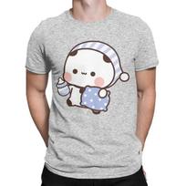 Men Bubu Panda Going To Sleep With Dudu Bear T Shirts 100% Cotton Clothes Crazy Short Sleeve Crewneck Tees Size T-Shirt 71813 S įvairiaspalvis