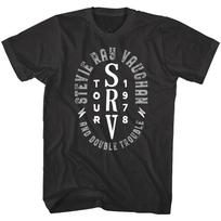 Stevie Ray Vaughan Srv Tour 1978 Double Trouble Guitarist Rock Unisex T-shirts S įvairiaspalvis