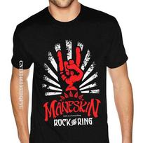 Black Maneskin Best Rock Am Ring Tshirt Mens Vintage Cotton Black Crew T Shirts Camisa Streetwear Oversized T Shirts Harajuku S įvairiaspalvis