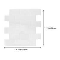 6Pcs Kitchen Backsplash Peel and Stick Tiles Waterproof Self Adhesive Stone Look PVC Wall Panels Tile Decals for Bathroom balta