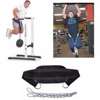 Weight Training Belt Chain Adjustable Up Strap Workout Waist Pull Gym Fitness