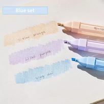 3pcs Glitter Color Highlighter Pens Set Bling Shiny Brush Tip Art Marker Liner for Drawing Painting School A7660