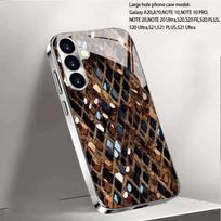 Luxurious snake pattern Simplicity High-end Electroplating Glass PhoneCase for Samsung Galaxy S26 S25 S24 S23 S22 FE,Ultra,Plus For Galaxy S26