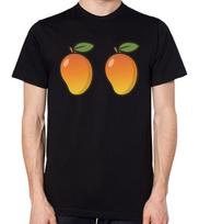 Mango Breasts Funny Fake Boobs Tee T#ts Fruit Unisex T-Shirt S įvairiaspalvis