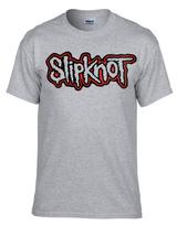 26 Slipknot Rock Band Rock Music Grey T-Shirt -529_Grey- Unisex T-Shirt S įvairiaspalvis