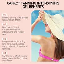 Eelhoe Carrot Tanning Intensifying Gel Self Tan Evenly Skin Tone To Create Healthy Wheat Skin Long-Lasting Blackening Care Cream one size